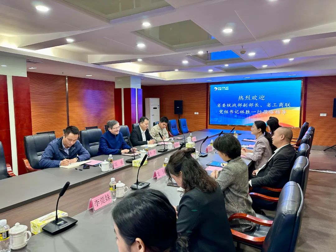 海南省委统战部副部长、省工商联党组书记林胜率队莅临我司调研指导